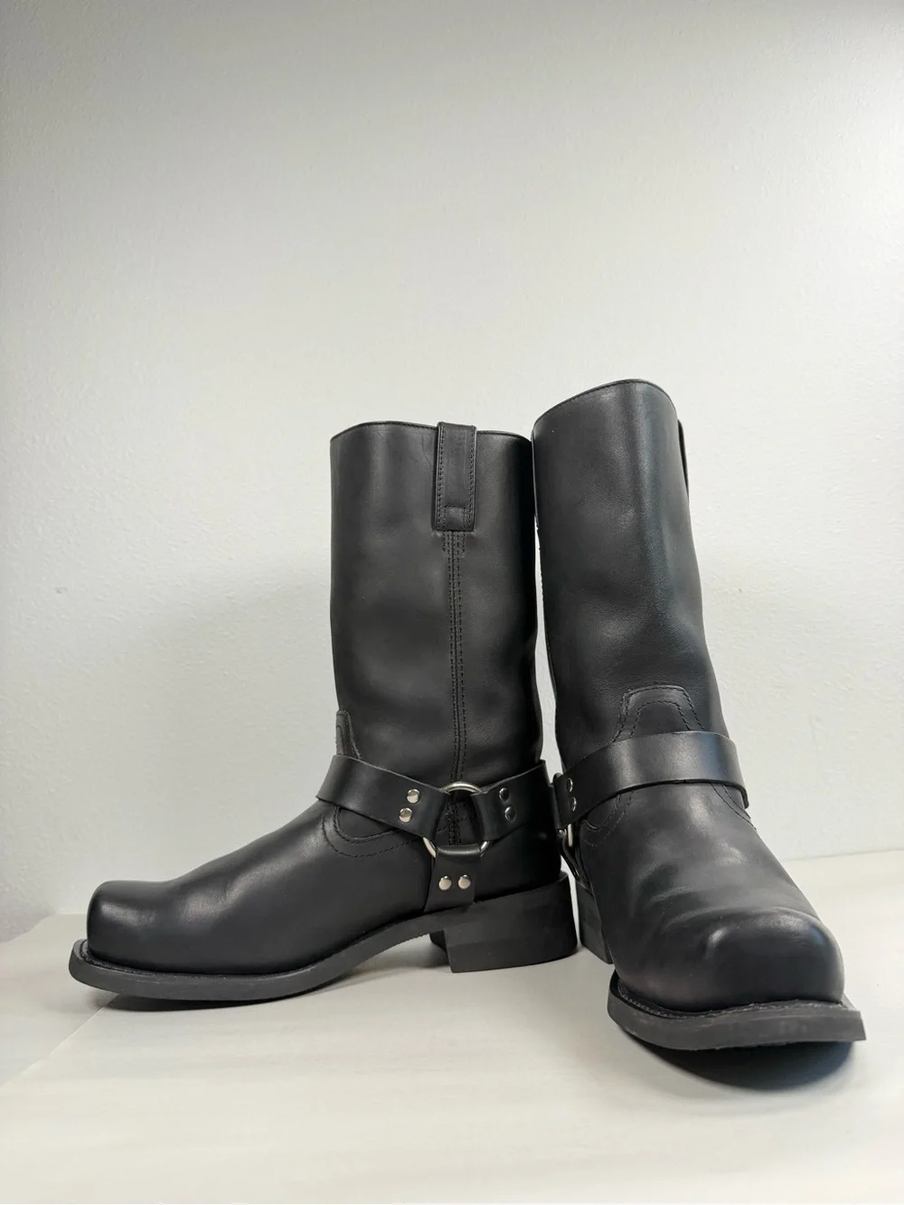 Men’s Guide Gear Harness Boots Size 10 D Motorcycle Square Toe Black Boots